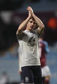 Images Dated 14th January 2012: Leighton Baines in Action: Everton vs Aston Villa, Barclays Premier League (2012)