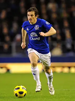 Leighton Baines in Action: Everton vs Bolton Wanderers, Barclays Premier League (10 November 2010), Goodison Park