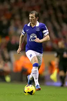 Liverpool 4 V Everton 0 : Anfield : 28-01-2014 Prints: Leighton Baines at Anfield: Liverpool's 4-0 Victory Over Everton (Barclays Premier League)