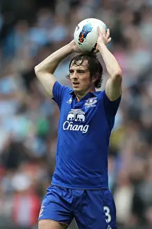 Leighton Baines at Etihad Stadium: Manchester City vs. Everton - Barclays Premier League (September 24, 2011)