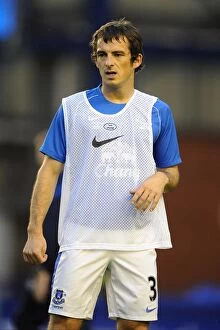 Images Dated 29th August 2012: Leighton Baines and Everton's 5-0 Capital One Cup Victory Over Leyton Orient (29-08-2012)