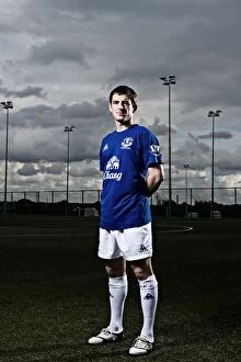 Images Dated 30th September 2010: Leighton Baines: Everton's Tenacious Defender