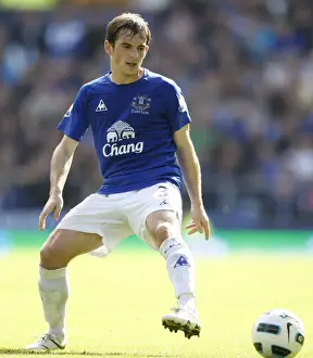 11 September 2010 Everton V Man Utd Prints: Leighton Baines Faces Manchester United at Goodison Park - Everton vs Man Utd