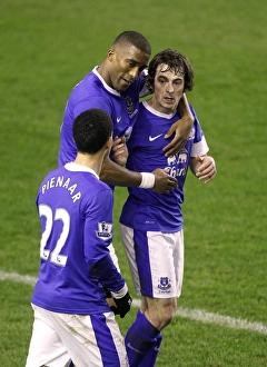 Everton 2 V West Bromwich Albion 1 : Goodison Park : 30-01-2013 Prints: Leighton Baines Game-Winning Goal: Everton 2-1 West Bromwich Albion (30-01-2013)