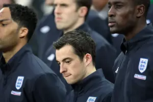 Blues On International Duty Prints: Leighton Baines Gears Up at Wembley: England's Sub Ready for Friendly Against Slovakia