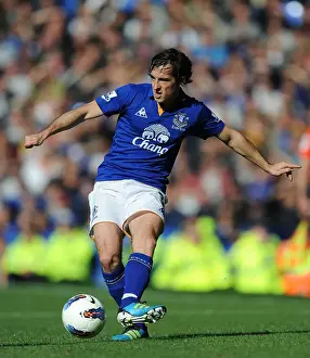 Leighton Baines at Goodison Park: Everton vs Wigan Athletic, Barclays Premier League (September 17, 2011)