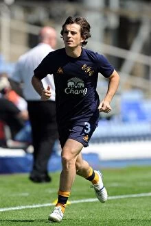 Images Dated 30th July 2011: Leighton Baines Kicks Off Everton's Pre-Season: Birmingham City vs. Everton (July 2011)