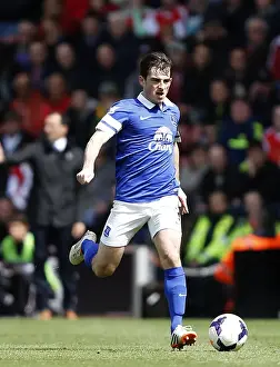Full Length Prints: Leighton Baines Leadership: Everton's Victory Over Southampton (26-04-2014)