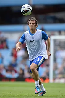 Aston Villa 1 V Everton 3: Villa Park: 25-08-2012 Prints: Leighton Baines Leading Performance: Everton's Triumph at Villa Park (3-1)