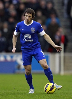 Stoke City 1 V Everton 1 : Britannia Stadium : 15-12-2012 Prints: Leighton Baines: Parity at Britannia Stadium (1:1 vs Stoke City)