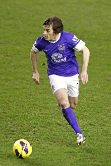 Everton 2 V West Bromwich Albion 1 : Goodison Park : 30-01-2013 Prints: Leighton Baines Scores the Dramatic Winner for Everton Against West Bromwich Albion (30-01-2013)