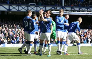 Leighton Baines Scores Everton's Second Goal: Everton v AFC Bournemouth, Barclays Premier League, Goodison Park