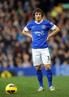 Images Dated 2nd February 2013: Leighton Baines' Thrilling Performance: Everton vs Aston Villa's Unforgettable 3-3 Draw at