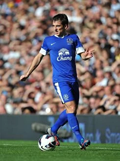 Images Dated 1st September 2012: Leighton Baines' Unforgettable Performance: Everton's 2012 Victory Over West Bromwich Albion (2-0)