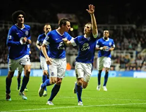 Newcastle United 1 V Everton 2 : St. James' Park : 02-01-2013 Prints: Leighton Baines's Stunning Goal: Everton's Victory Over Newcastle United (BPL)