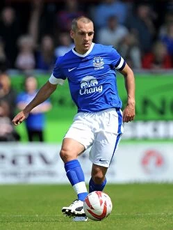 Images Dated 14th July 2012: Leon Osman in Action: Everton FC's Pre-Season Friendly vs Morecambe at Globe Arena