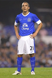 Pre Season Friendly - Everton V AEK Athens - Goodison Park Prints: Leon Osman in Action: Everton vs AEK Athens Pre-Season Clash at Goodison Park