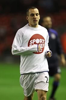 Images Dated 13th March 2012: Leon Osman at Anfield: Everton vs. Liverpool, Barclays Premier League (13 March 2012)