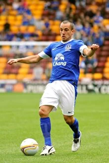 Images Dated 21st July 2012: Leon Osman and Everton Kick Off Pre-Season at Motherwell's Fir Park Stadium