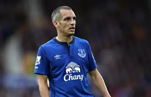Leon Osman at Goodison Park: Everton vs Aston Villa - Barclays Premier League Showdown