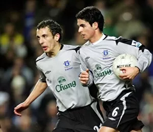 Images Dated 8th February 2006: Leon Osman and Mikel Arteta