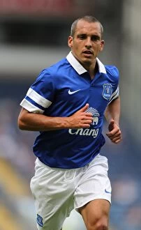 Images Dated 27th July 2013: Leon Osman Scores in Everton's Pre-Season Triumph Over Blackburn Rovers (3-1)