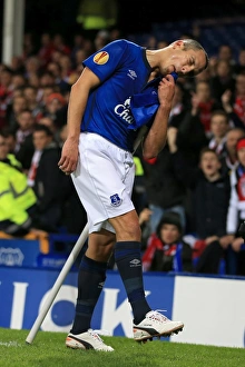 Football Evertonftp Full Length Prints: Leon Osman Scores First Everton Goal in Europa League Clash Against Lille