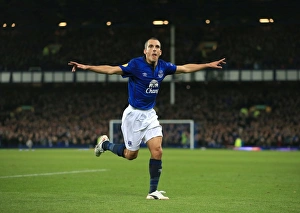 Leon Osman Scores First Goal for Everton in Europa League Clash Against Lille at Goodison Park