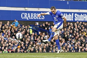 Everton 2 V Manchester City 0 : Goodison Park : 16-03-2013 Prints: Leon Osman Scores the Opener: Everton's Triumph over Manchester City in the Barclays Premier League (16-03-2013)