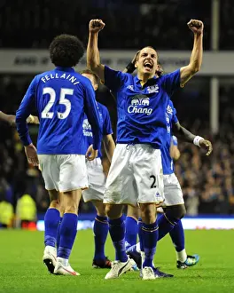 21 December 2011, Everton V Swansea City Prints: Leon Osman Scores Opening Goal: Everton vs Swansea City (Premier League, 21 December 2011)