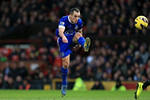 Manchester United 2 V Everton 0 : Old Trafford : 10-02-2013 Prints: Leon Osman's Brave Display: Everton's 2-0 Defeat at Old Trafford (10-02-2013)