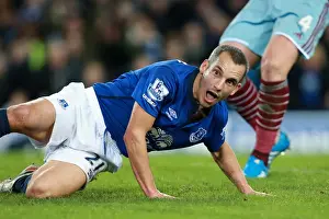 Leon Osman's Emotional Reaction to Scoring Everton's Second Goal vs. West Ham United