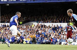10 September 2011 Everton V Aston Villa Prints: Leon Osman's Game-Winning Goal: Everton vs