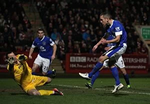 Images Dated 7th January 2013: Leon Osman's Hat-Trick: Everton Thrashes Cheltenham Town 5-1 in FA Cup Third Round (07-01-2013)