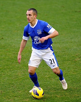 Everton 0 V Swansea City 0 : Goodison Park : 12-01-2013 Prints: Leon Osman's Leadership: A Scoreless Battle at Goodison Park - Everton vs Swansea City (January 12)