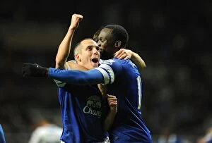 Images Dated 25th March 2014: Leon Osman's Triple: Everton's Dominant 3-0 Victory Over Newcastle United (St)