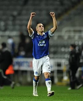 Images Dated 25th March 2014: Leon Osman's Triumph: Everton's 3-0 Victory Over Newcastle United (Barclays Premier League, St)