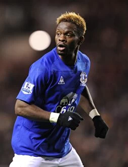 Images Dated 9th December 2010: Louis Saha in Everton Kit