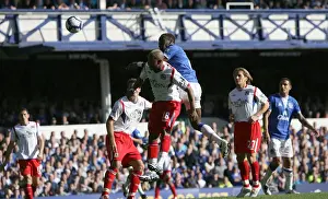 Louis Saha's Brace: Everton's Victory Against Blackburn Rovers in the Premier League (Goodison Park)