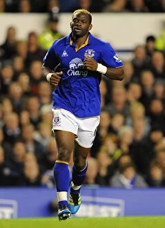 Images Dated 26th October 2011: Louis Saha's Stunner: Everton's Shocking Goal Against Chelsea in Carling Cup (26 October 2011)