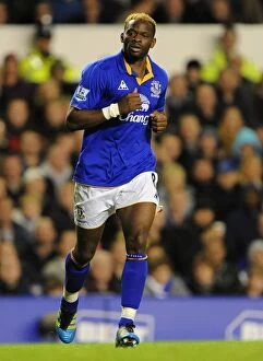 Images Dated 26th October 2011: Louis Saha's Stunner: Everton's Shocking Win Over Chelsea in Carling Cup Round 4 (26 October 2011)