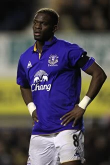 Images Dated 4th January 2012: Louis Saha's Stunner: The Game-Winning Goal for Everton Against Bolton Wanderers (04.01.2012)