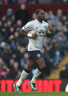 Images Dated 14th January 2012: Louis Saha's Stunning Goal: Everton's Triumph at Aston Villa (14 January 2012)