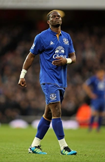 10 December 2011, Arsenal V Everton Prints: Louis Saha's Thrilling Goal: Arsenal vs