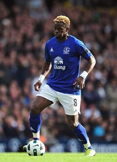Images Dated 23rd October 2010: Louis Saha's Thrilling Goal: Everton's Epic Victory over Tottenham Hotspur in the Premier League
