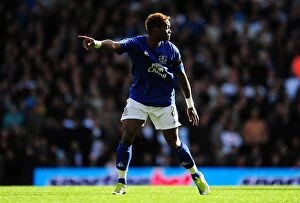 Images Dated 23rd October 2010: Louis Saha's Thrilling Goal: Everton's Victory Over Tottenham Hotspur in the Barclays Premier League