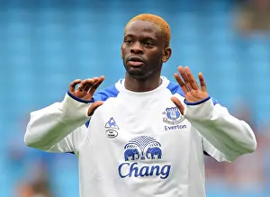 24 September 2011 Manchester City V Everton Prints: Louis Saha's Unforgettable Night: Everton's Triumph Over Manchester City - September 24