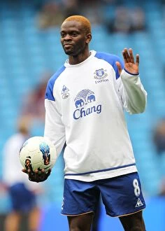 Images Dated 24th September 2011: Louis Saha's Unforgettable Performance: Manchester City vs. Everton