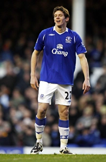 Full Length Prints: Lucas Jutkiewicz in Action: Everton vs Sunderland, 08/09 Season (December 28, 2008)