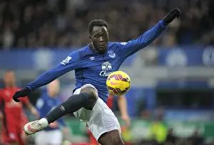 Framed Print : Lukaku in Action: Everton vs Leicester City at Goodison Park, Barclays Premier League Framed Print : Lukaku in Action: Everton vs Leicester City at Goodison Park, Barclays Premier League